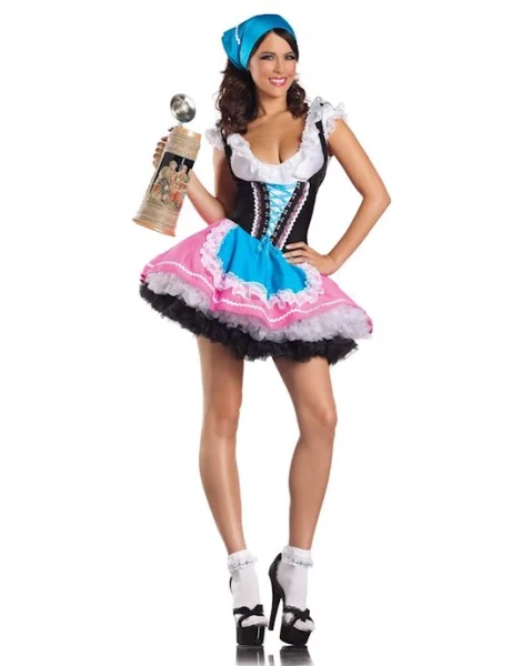 4 Piece Sexy Beer Girl - Multi - M/l