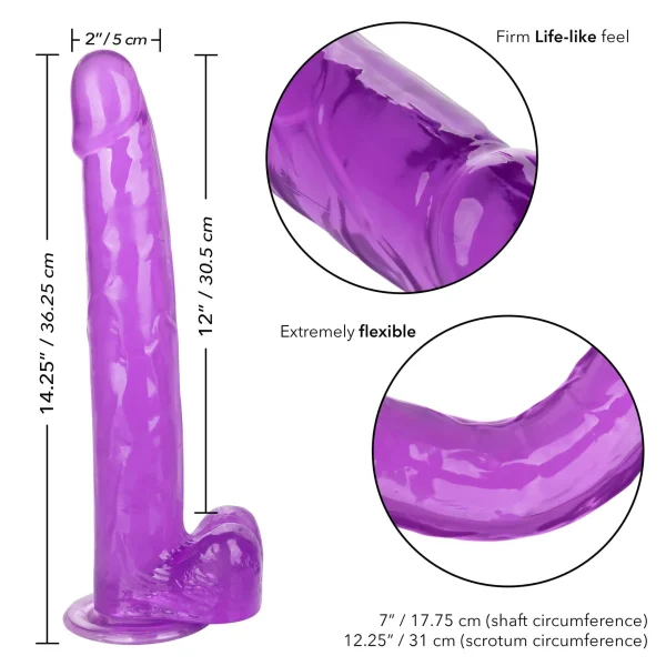 Size Queen 12 inch-30.5 Cm  - Purple