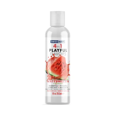 Swiss Navy 4 in 1 Playful Flavors Watermelon 1 Oz
