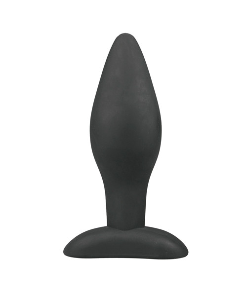 Large Black Silicone Buttplug