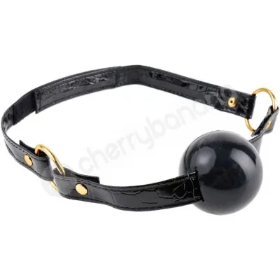 Fetish Fantasy Gold Black Ball Gag