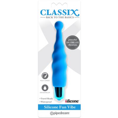 Silicone Fun Vibe Clit Simulator Blue