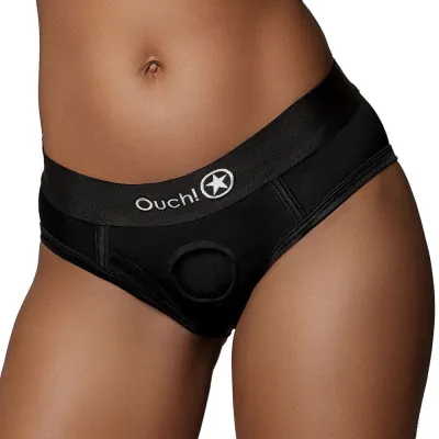 Ouch Vibrating Strap on High Cut Brief