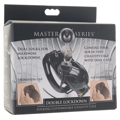 Master Series Double Lockdown Chastity Cage