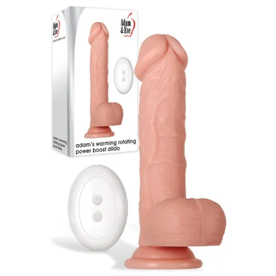 Adam and Eve 7 5 Rotating Vibrating Warming Dildo with Suction Cup Base