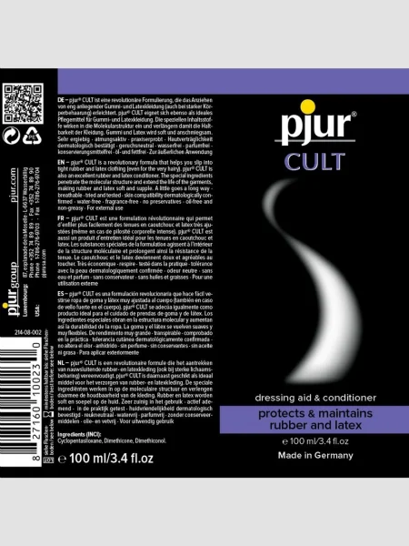 pjur Cult Easy Latex Dressing Aid 3.4 fl. oz
