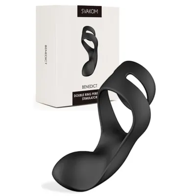 Svakom Benedict 4 5 Dual Vibrating Cock Ring with Perineum Stimulator