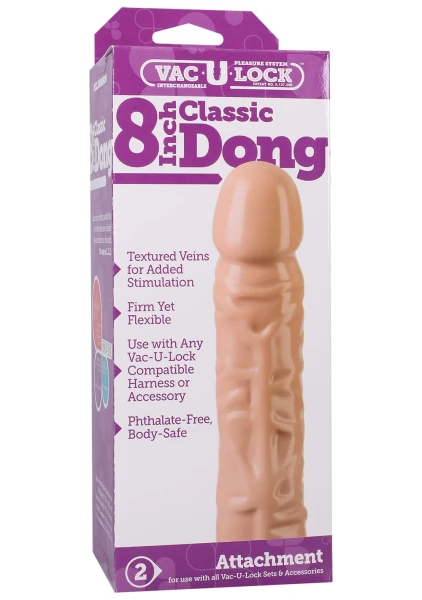 Vac-U-Lock 8" Classic Dong
