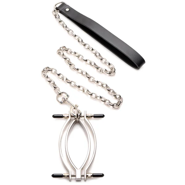 Master Series Pussy Tugger Pussy Clamp and Leash