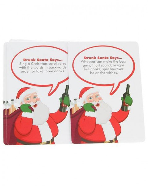 Drunk Santa Says - Drinking Card Game - White / Red — image 2 of 10