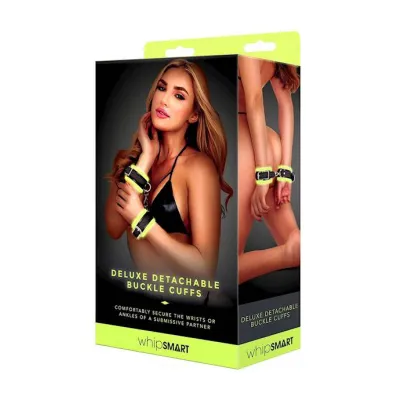 Glow In The Dark Deluxe Detachable Buckle Cuffs O s