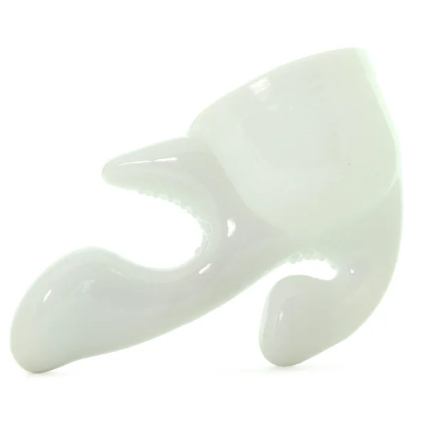 Tri-Gasm Triple Pleasure Wand Attachment by Wand Essentials - White
