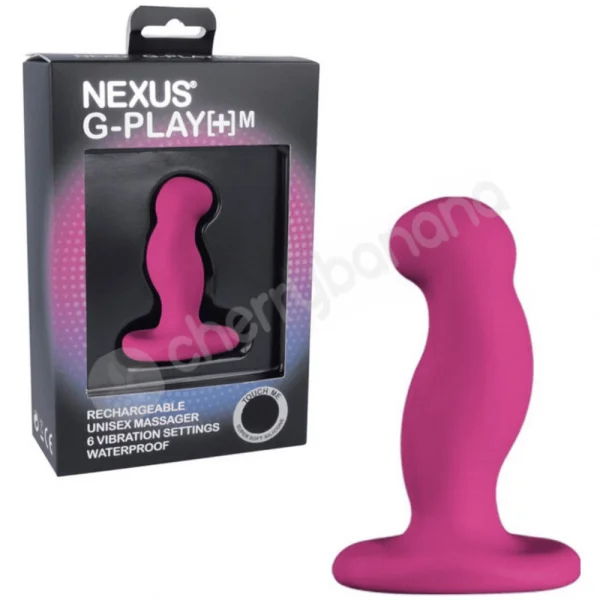 Nexus G-Play+ Medium Pink 6 Mode Unisex Vibrator
