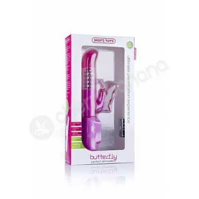 Shots Toys Pink Butterfly Vibrator