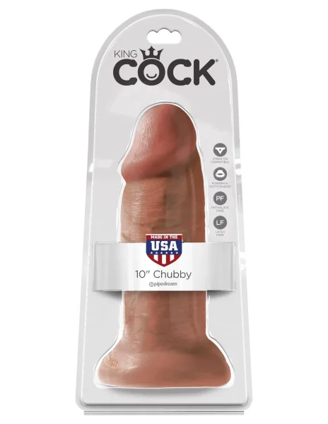 King Cock 10" Chubby - Tan