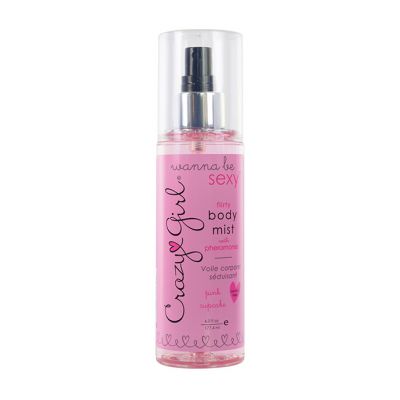 Crazy Girl Wanna Be Sexy Flirty Body Mist Pink Cupcake 6 Oz