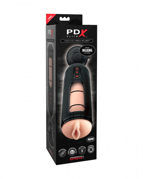 Pdx Elite Vibrating Mega Milker - Flesh