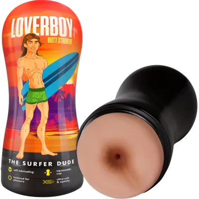Loverboy The Surfer Dude Self Lubricating Anal Penis Stroker By Blush Vanilla