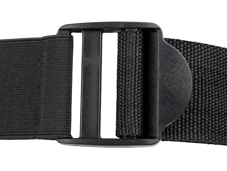 Vibrating Hollow Strap-on No Balls 8 Inch - Black