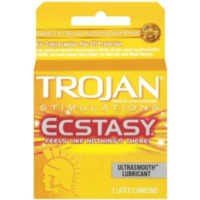 Trojan Ultra Ribbed Ecstasy 3 Pack