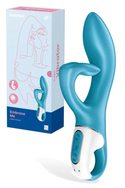 Satisfyer Embrace Me Rabbit Vibrator with Clitoris Tickler
