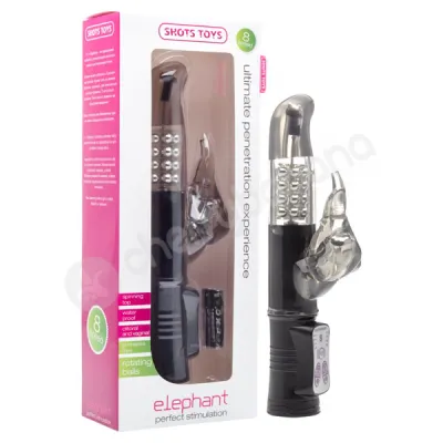 Shots Toys Black Elephant Vibrator