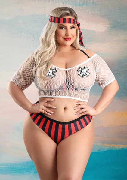 Treasured Pirate Costume Set - Plus Size — image 4 of 6