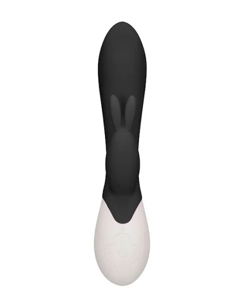 Flame - Rechargeable Heating G-spot Rabbit Vibrator   - Black - 8.2 Inch