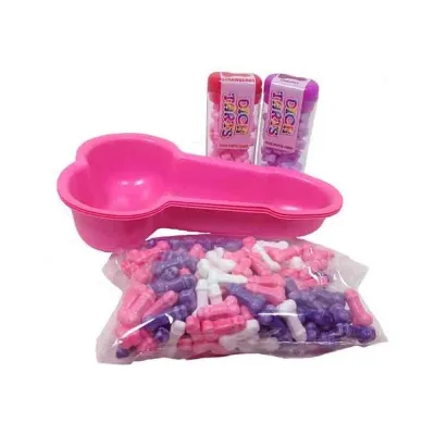 Pecker Party Candy Dish 3 Red