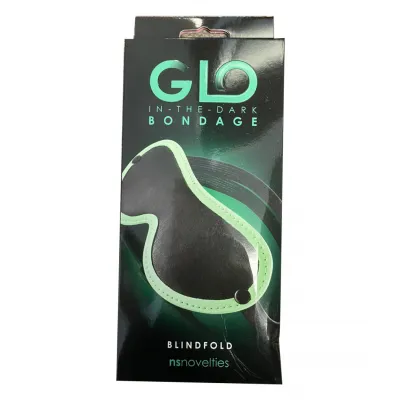 Damaged Packaging Sale NS GLO Bondage Blindfold Green