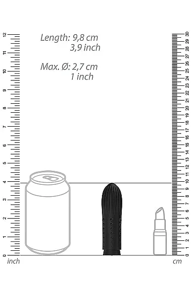 Shots Elegance Lush Bullet Black Vibrator
