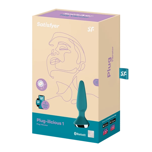 Satisfyer - App Control - Plug-ilicious 1 - Teal — image 5 of 5