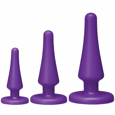 American Pop Launch Silicone Anal Trainer Set Purple