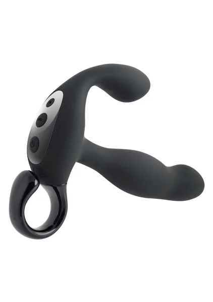 Playboy Pleasure Come Hither Silicone Rechargeable Vibrating Prostate Massager With Remote - Black