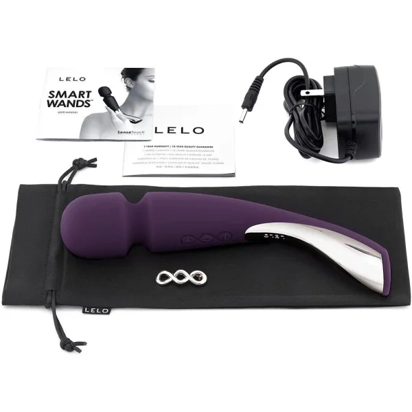 Lelo Smart Wand Luxury Compact Medium Vibrator - Plum