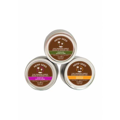 Massage Candle Trio 3 candles 225 2oz 57g Massage Oil Candle