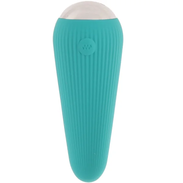 Gender X O Cone Rechargeable Waterproof Silicone Powerful Bullet Vibrator - Teal