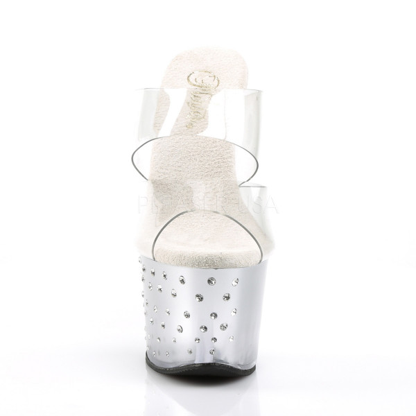 7 inches Heel, 2 3/4 inches RS Studded PF Ankle Strap Sandal — image 6 of 20