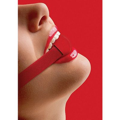 Elastic Ball Gag Red Red