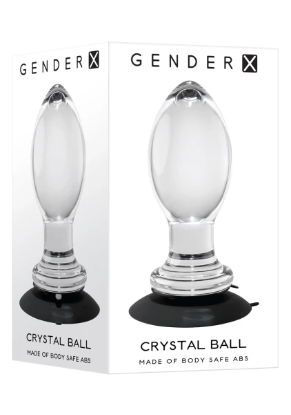Gender X Crystal Ball Clear Anal Plug