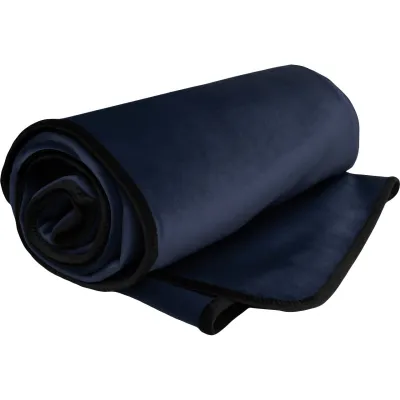 Fascinator Travel Throw Moisture Proof Sensual Blanket Microvelvet Royal Blue 53 x 36