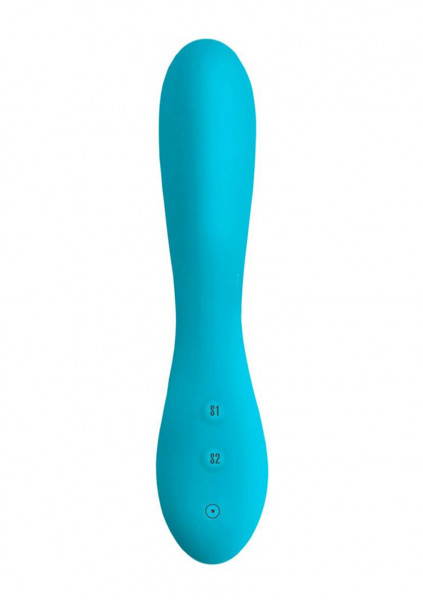 Climax Elite - Meghan 9x Silicone Vibe - Blue - Best G Spot Stimulation