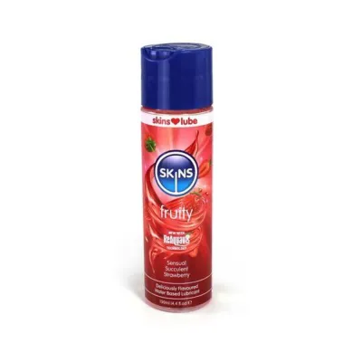 Skins Strawberry Water based Lubricant 4 Oz