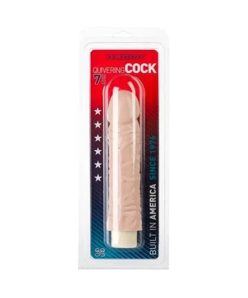 Quivering Cock 7 Inch - White