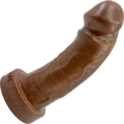 The Felix Short 5 5 Platinum Silicone Realistic Dildo By Uberrime Chocolate