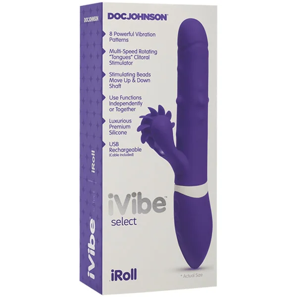 iVibe Select - iRoll Rabbit Vibe with Clit Spinner 
