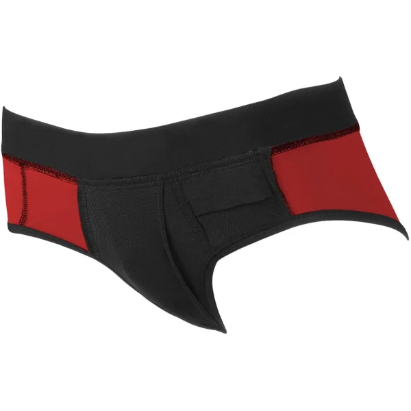 SpareParts Tomboi Harness Briefs - Red Pepper, Large 31" - 38"