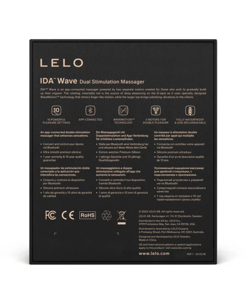 Lelo Ida Wave Rabbit Vibrator with App