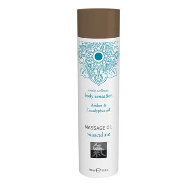 Massage Oil Masculine Amber Eucalyptus