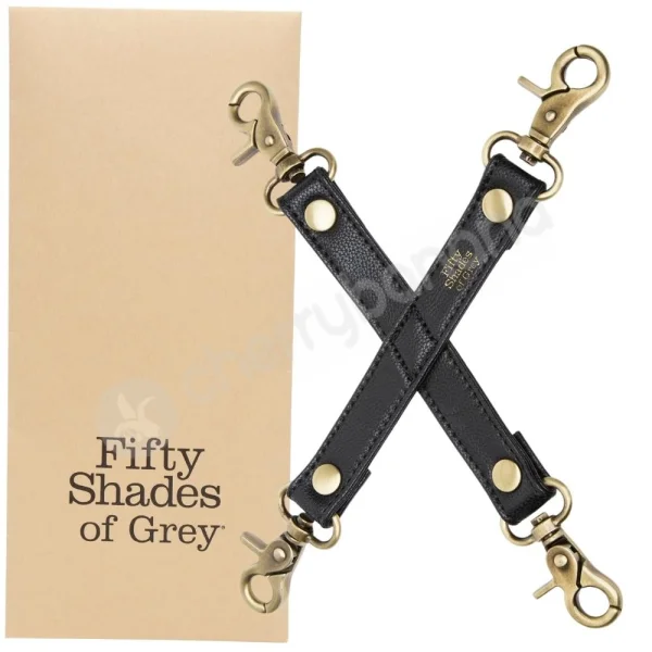 Fifty Shades Of Grey Bound To You Black Faux Leather Hog Tie